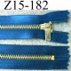 fermeture zip à glissière longueur 15 cm couleur bleu satin non séparable largeur 2.8 cm glissière métal largeur zip 4.5 mm
