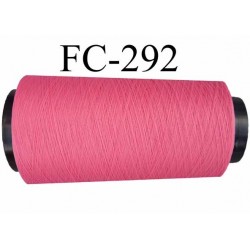 Cone de fil mousse texuré polyester fil n°160 couleur rose framboise longueur 1000 mètres fabriqué en France