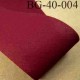 biais ruban galon a plat à plier en coton couleur rouge bordeaux largeur 4 cm vendue au mètre