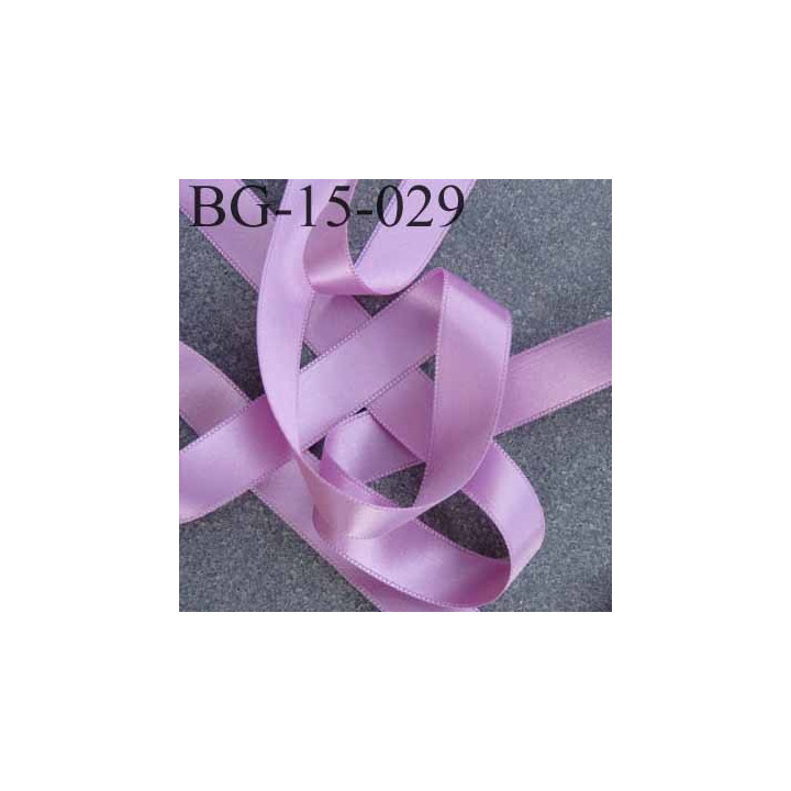 biais galon ruban satin couleur parme lilas violine brillant lumineux double face très solide largeur 15 mm prix au mètre