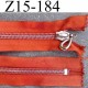 ( 2ém choix déstockage ) fermeture zip longueur 15 cm couleur orange non séparable largeur 3.3 cm largeur du zip 6 mm