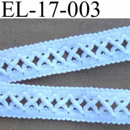 élastique plat dentelle  gallon souple très beau largeur 17 mm couleur ecru prix au mètre