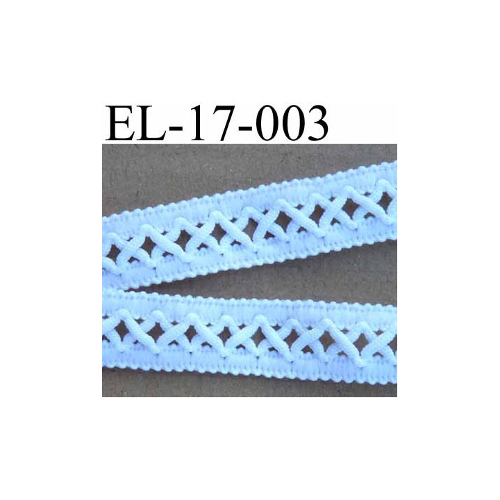 élastique plat dentelle  gallon souple très beau largeur 17 mm couleur ecru prix au mètre