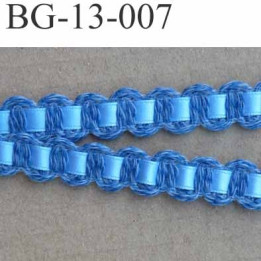 biais galon ruban coton et satin couleur bleu largeur 13 mm arrive  prix au mètre