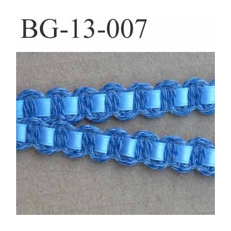 biais galon ruban coton et satin couleur bleu largeur 13 mm arrive prix au mètre