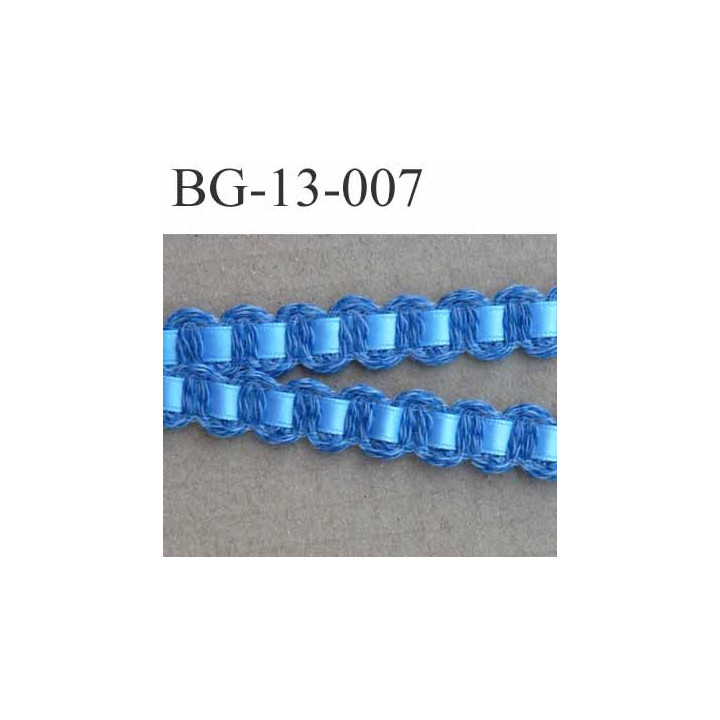 biais galon ruban coton et satin couleur bleu largeur 13 mm arrive  prix au mètre