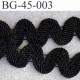 gallon ruban serpentine superbe élastiqué couleur noir largeur 45 mm épaisseur 4 mm prix au mètre