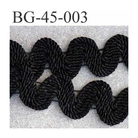 gallon ruban élastiqué couleur noir largeur 45 mm épaisseur 4 mm prix au mètre