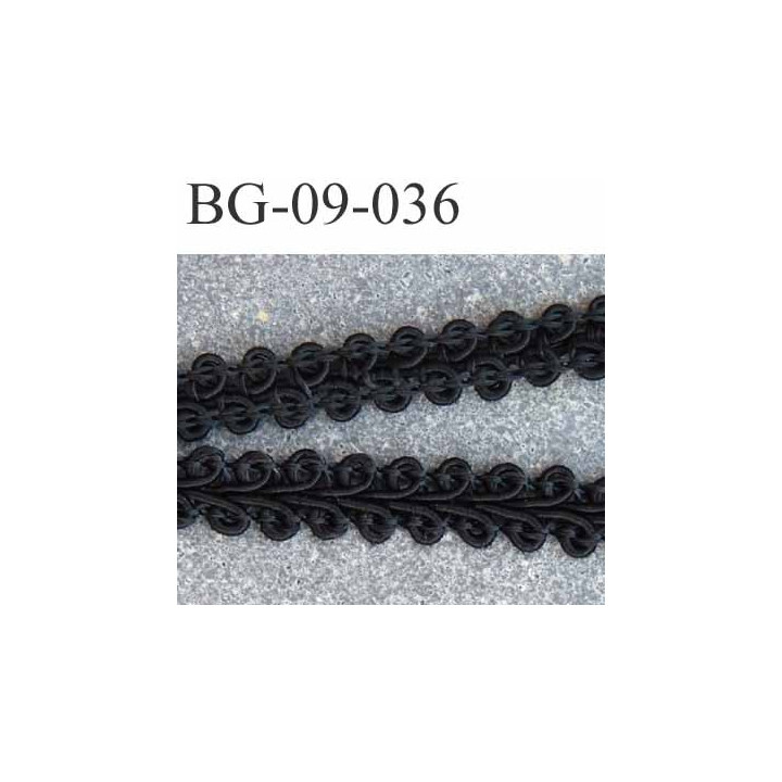 biais galon ruban largeur 9 mm couleur  noir  coton style dentelle boucle largeur 9 mm prix au mètre