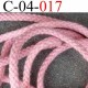 cordon 100 % coton superbe souple couleur rose diamètre 4 mm prix au mètre