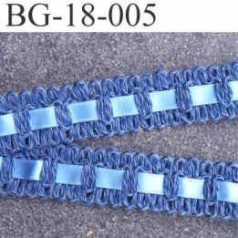biais galon ruban coton et satin couleur bleu largeur 18 mm arrive  prix au mètre