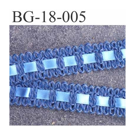 biais galon ruban coton et satin couleur bleu largeur 18 mm arrive prix au mètre