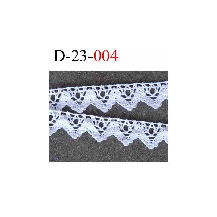 dentelle crochet ancienne 100% coton largeur 23 mm couleur blanc provient d'une vieille mercerie parisienne prix au mètre