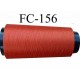 Cone de fil mousse polyester texturé fil n° 120 couleur rouille longueur du cone 1000 mètres bobiné en France