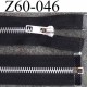 fermeture zip à glissière métal longueur 60 cm couleur noir séparable zip métal largeur 3.2 cm largeur glissière 6 mm