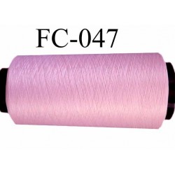 CONE de fil mousse polyamide fil n° 120 couleur rose ou rose malabar longueur de 2000 mètres bobiné en France