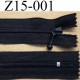 fermeture à glissière longueur 15 cm couleur noir non séparable zip nylon