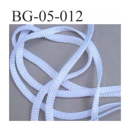 gallon cordon ruban a plat largeur 5 mm épaisseur 1.3 mm couleur blanc brillant souple et doux très solide prix au mètre