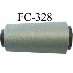 Cone de fil mousse polyamide fil n° 120 couleur vert kaki clair longueur du cone 2000 mètres bobiné en France
