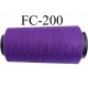 Cone de fil mousse polyamide fil n° 120 couleur violet longueur du cone 5000 mètres bobiné en France