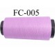Cone de fil mousse polyamide fil n° 120 couleur violine lilas parme longueur du cone 5000 mètres bobiné en France