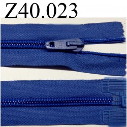 fermeture zip longueur 40 cm couleur bleu séparable zip nylon largeur 3.2 cm largeur du zip 5 mm 