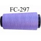 CONE de fil mousse Polyester texturé fil n° 120 couleur lilas violine longueur de 1000 mètres bobiné en France