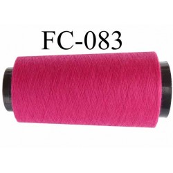 Cone Bobine de fil polyester fil n°120 couleur rose fushia longueur du cone 2000 mètres bobiné en France
