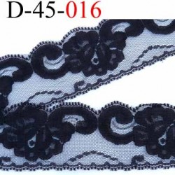 dentelle synthétique couleur noir très très belle largeur 47 mm prix au mètre