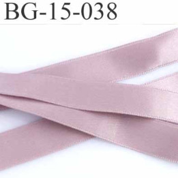 galon ruban satin couleur  vieux rose avec passe lien au sur une face superbe largeur 15 mm prix au mètre