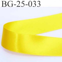 biais galon ruban satin brillant couleur jaune double face superbe très beau largeur 25 mm prix au mètre 