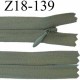fermeture zip longueur 18 cm couleur vert kaki non séparable zip nylon largeur 2.5 cm largeur
