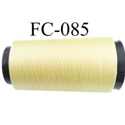 Cone de fil n°2/70 nylon couleur jaune longueur 1000 mètres bobiné en France