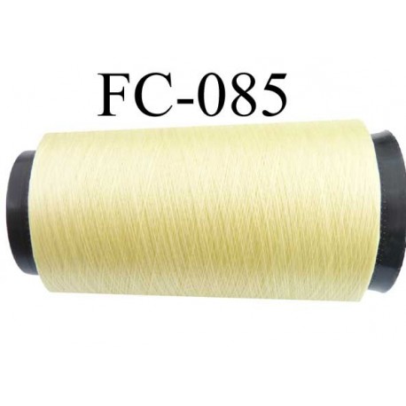 Cone de fil n°2/70 nylon couleur jaune longueur 1000 mètres bobiné en France