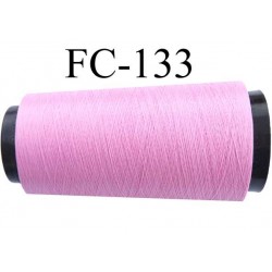 Cone de fil n°2/70 nylon couleur rose longueur 5000 mètres bobiné en France