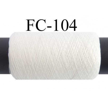 bobine de fil résistant fin n° 80/2 polyester blanc superbe très solide longueur de la bobine 500 mètres bobiné en france 