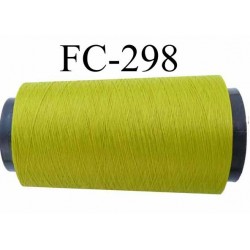 CONE de fil mousse Polyester texturé fil n° 120 couleur vert longueur de 1000 mètres fabriqué en France