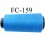 Cone de fil polyester fil n°100 couleur bleu longueur du cone 1000 mètres bobiné en France