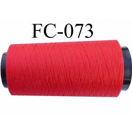 Cone de fil mousse polyester fil n° 110 couleur rouge longueur 1000 mètres bobiné en France