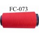 Cone de fil mousse polyester fil n° 120 couleur rouge longueur 2000 mètres bobiné en France