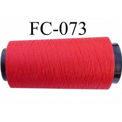 Cone de fil mousse polyester fil n° 110 couleur rouge longueur 5000 mètres bobiné en France