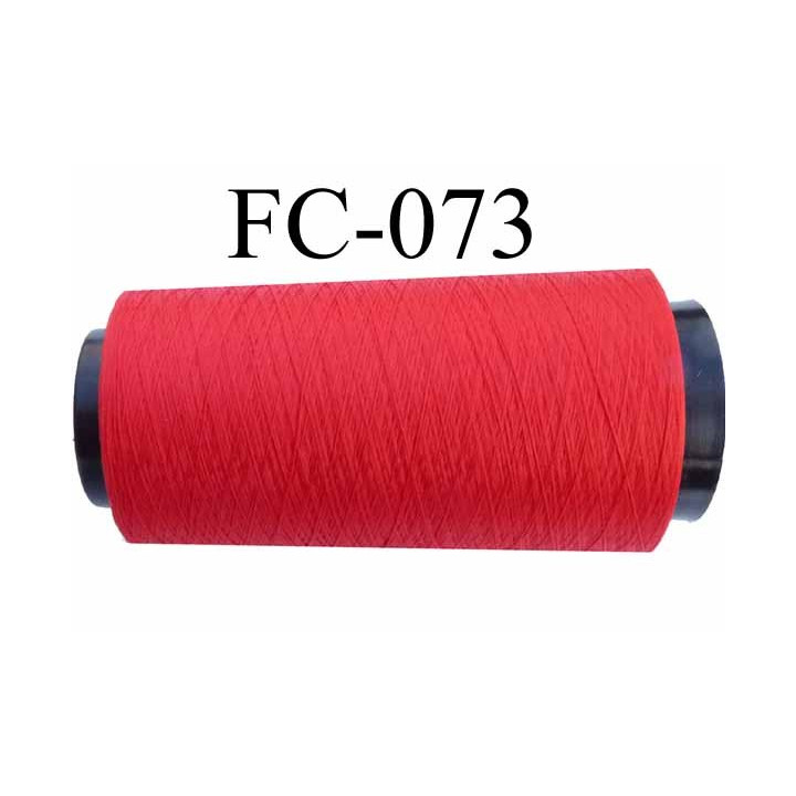 Cone de fil mousse polyester fil n° 110 couleur rouge longueur 5000 mètres bobiné en France