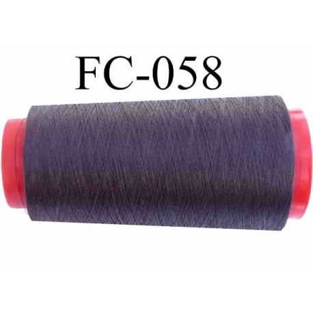 Cone de fil nylon 2/70 solide couleur marron bronze longueur 1000 mètres bobiné en France