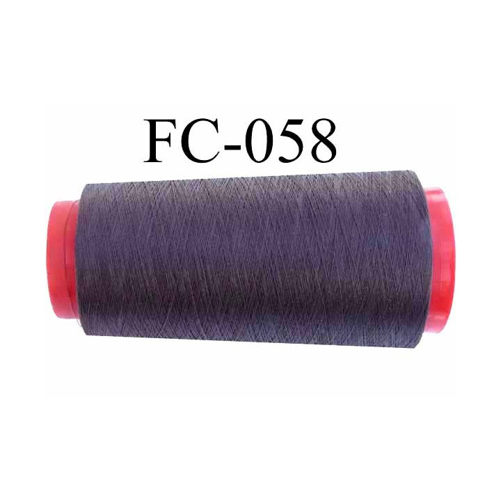 Cone de fil nylon 2/70 solide couleur marron bronze longueur 2000 mètres bobiné en France