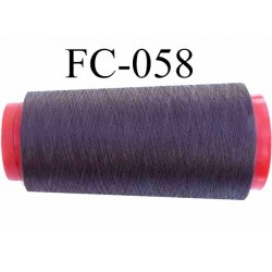 Cone de fil nylon 2/70 solide couleur marron bronze longueur 5000 mètres bobiné en France