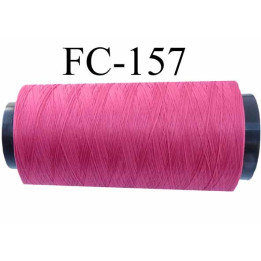 Cone de fil mousse polyamide fil n° 120 couleur fushia foncé  longueur du cone 2000 mètres bobiné en France