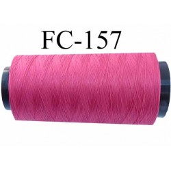 Cone de fil mousse polyamide fil n° 120 couleur fushia foncé longueur du cone 2000 mètres bobiné en France