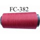 Cone de fil mousse polyamide fil n° 100/2 couleur rouge longueur 1000 mètres bobiné en France