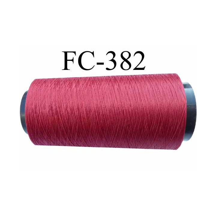 Cone de fil mousse polyamide fil n° 100/2 couleur rouge longueur 1000 mètres bobiné en  France