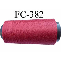 Cone de fil mousse polyamide fil n° 100/2 couleur rouge longueur 2000 mètres bobiné en  France